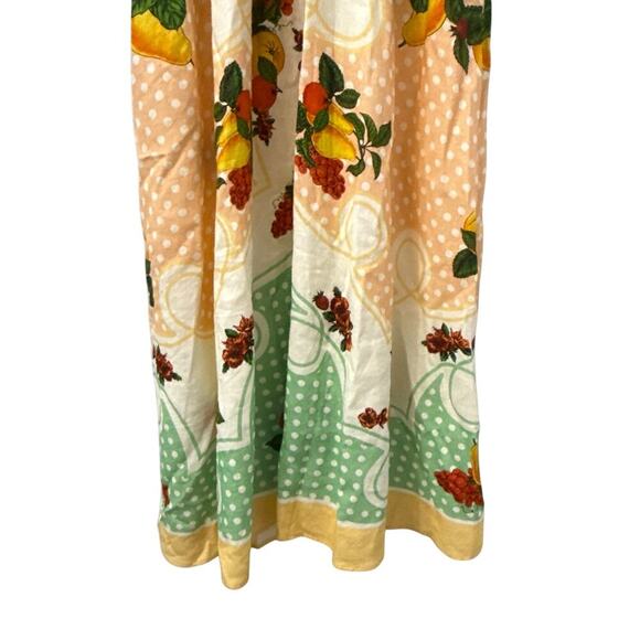 Caroline Constas Fruit Print Linen Blend Maxi Dress Small - Picture 14 of 14